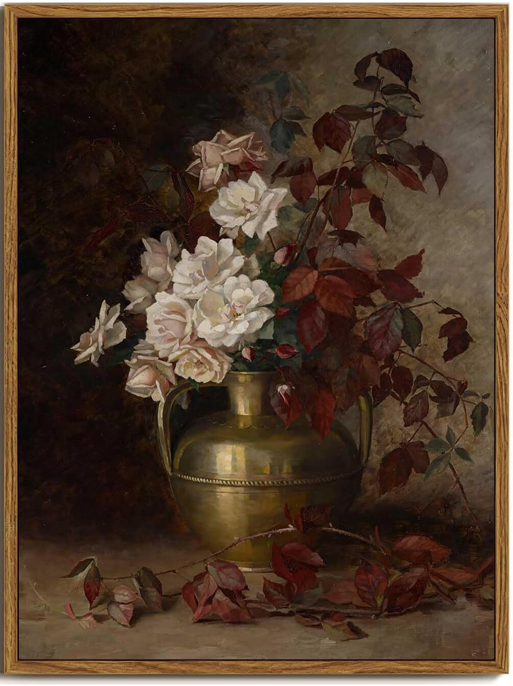 A print I ordered from Amazon for the top of the shelves.