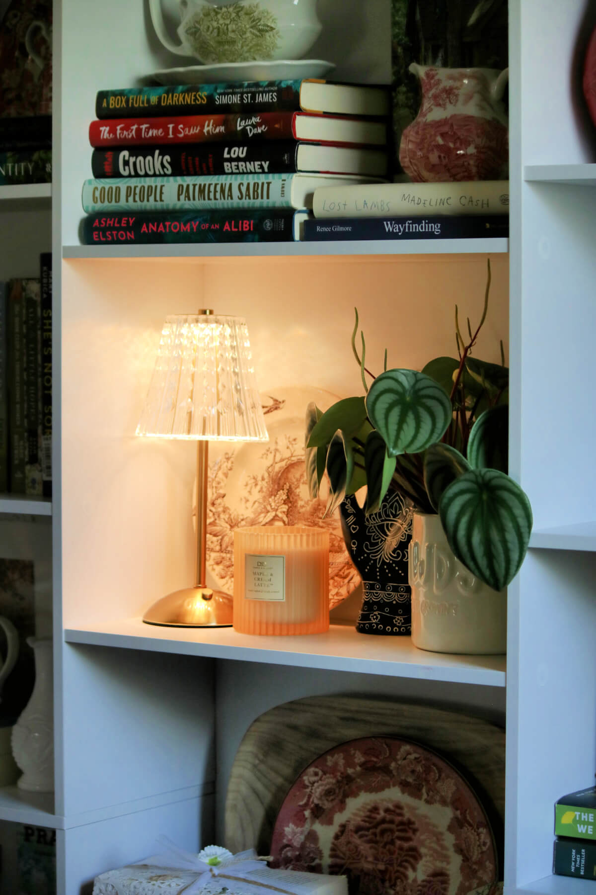 My living room bookshelves.