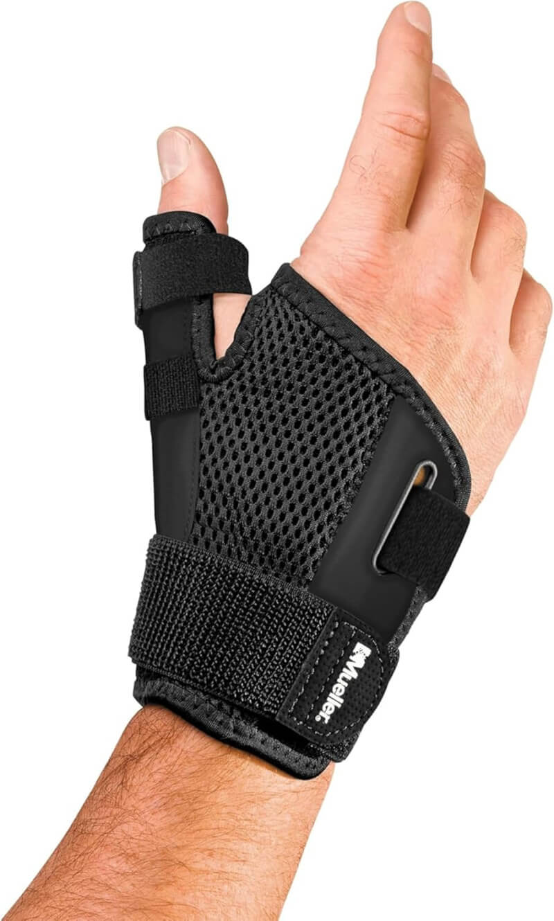 Another practical arthritis aid for daily living is this thumb stabilizer.