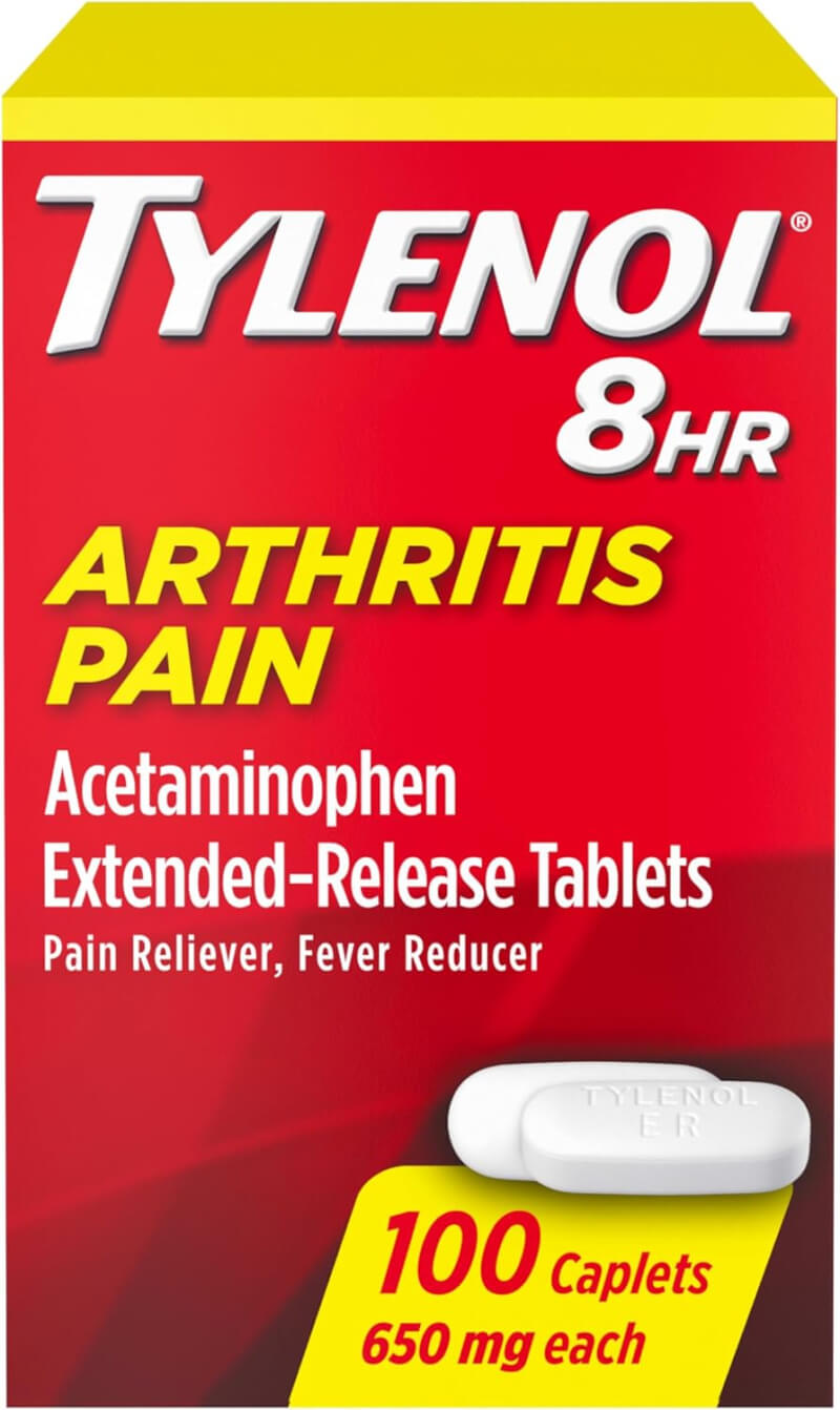 Tylenol Arthritis 8 hour pain relief.