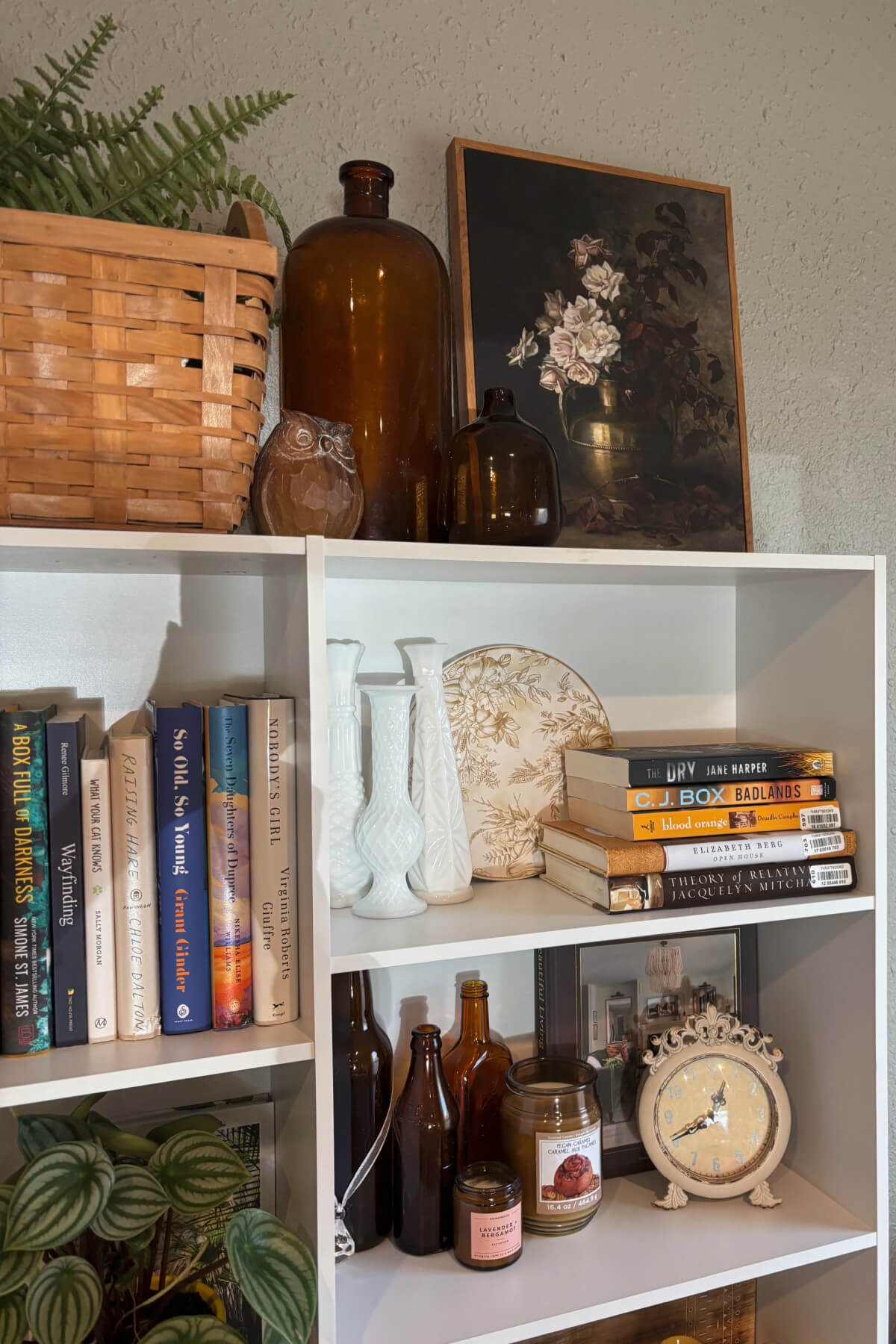 This tall brown bottle was one of my finds from the hoarder house.