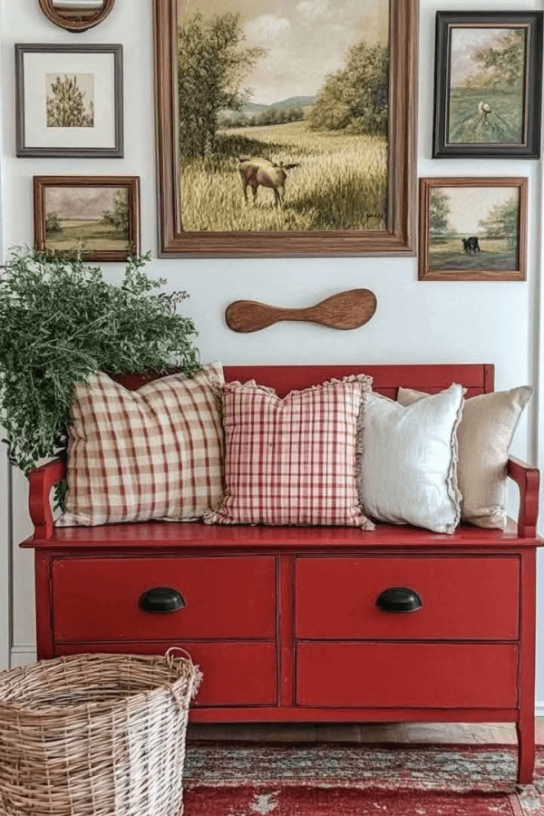 This bench looks right at home in a hallway.