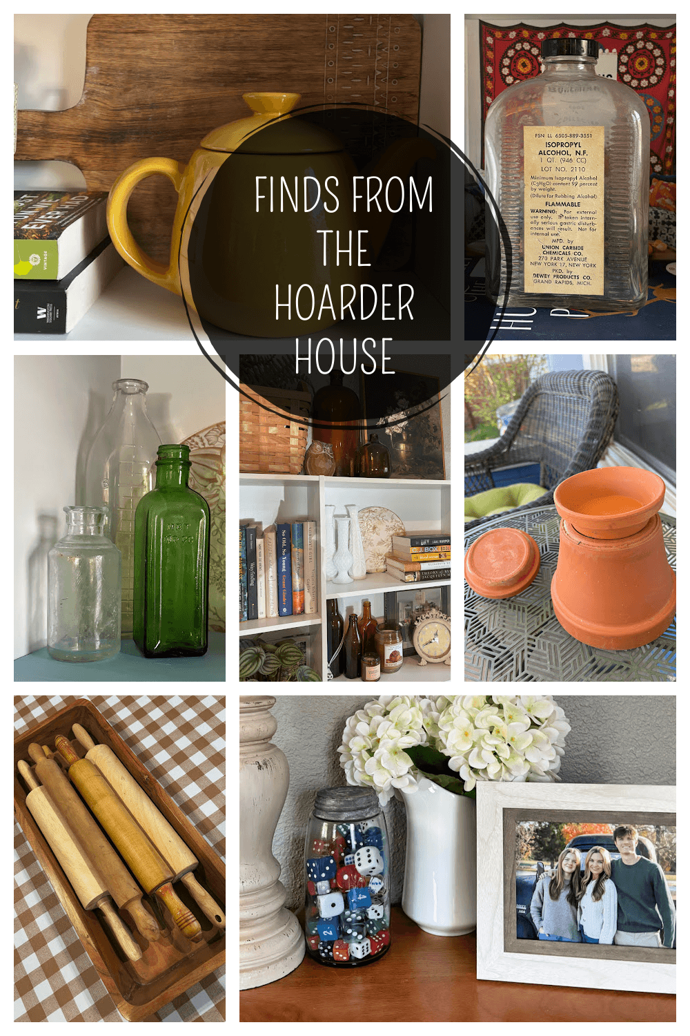 I have finds from the hoarder house Kendra bought, and this is the graphic of them.