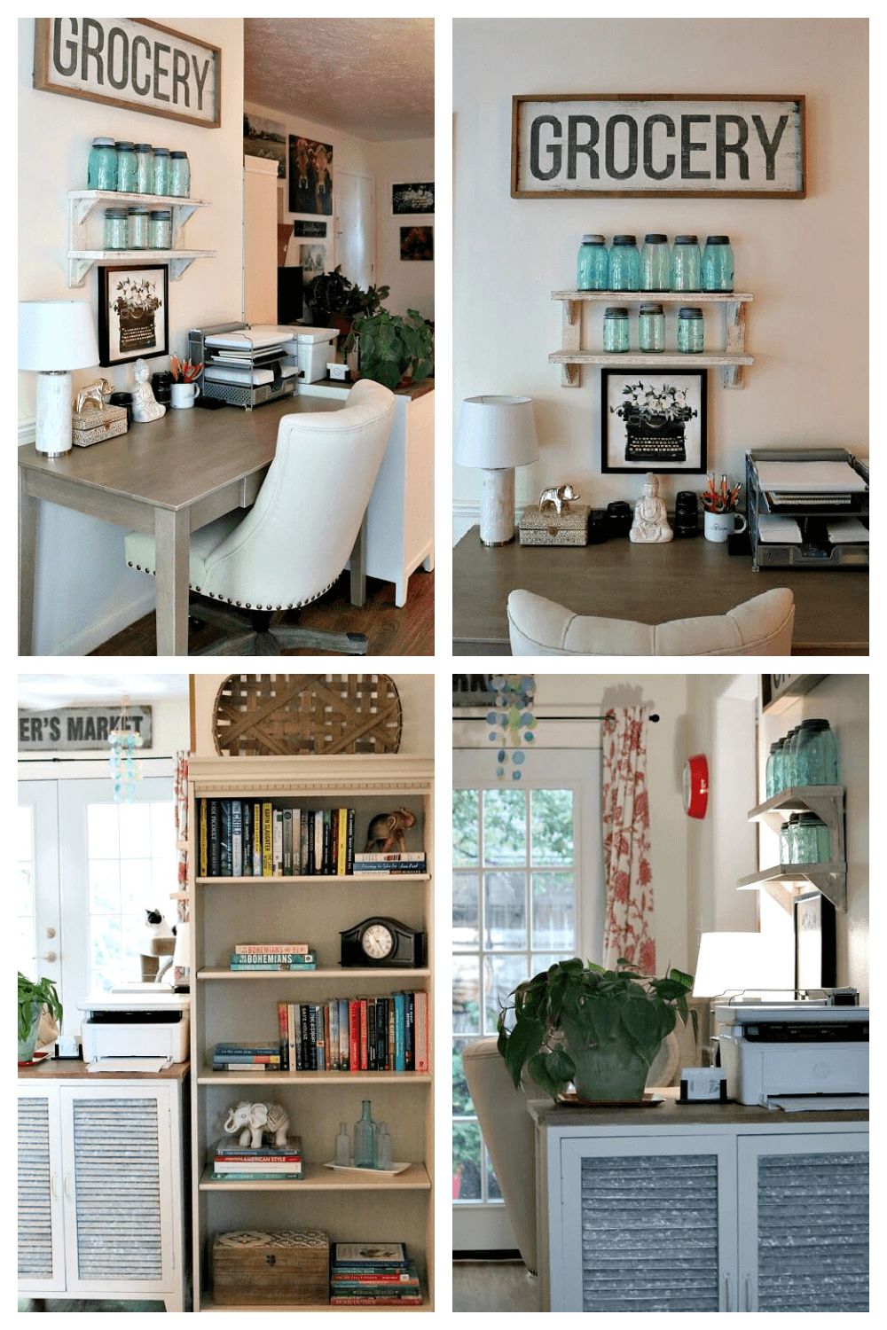 How to create zones in a room is by using a piece of furniture to act as a half wall.