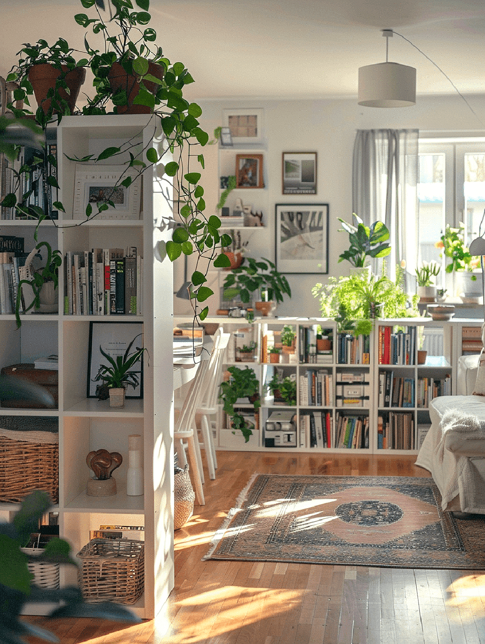 How to create zones in a room is by micro-zoning a space like this.