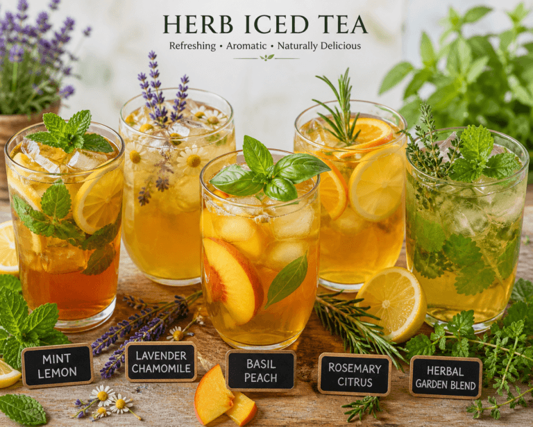 Make Iced Tea With Fresh Herbs · COZY LITTLE HOUSE