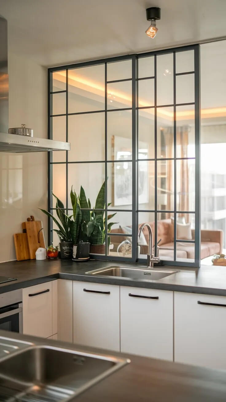 How to create zones in a room could be to add a window between the two zones.