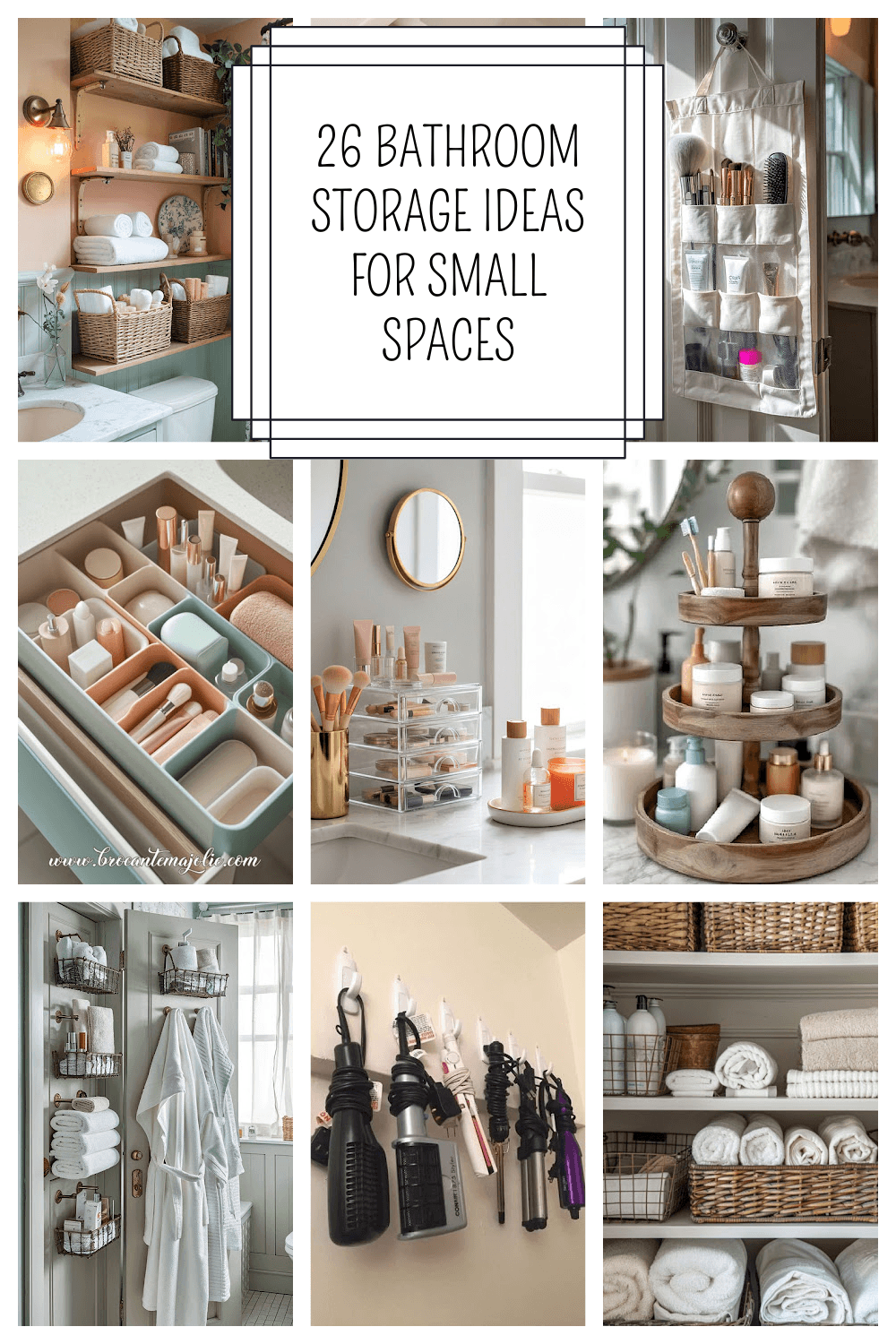 26 bathroom storage ideas for small spaces graphic