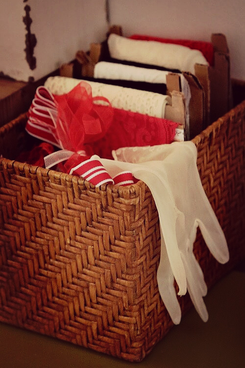 Summing up growing up in the 1960s where lace and women's vintage gloves were popular.