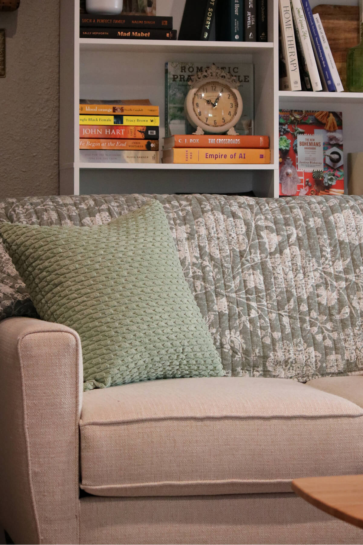 The living room of an introverted woman in an extroverted world.