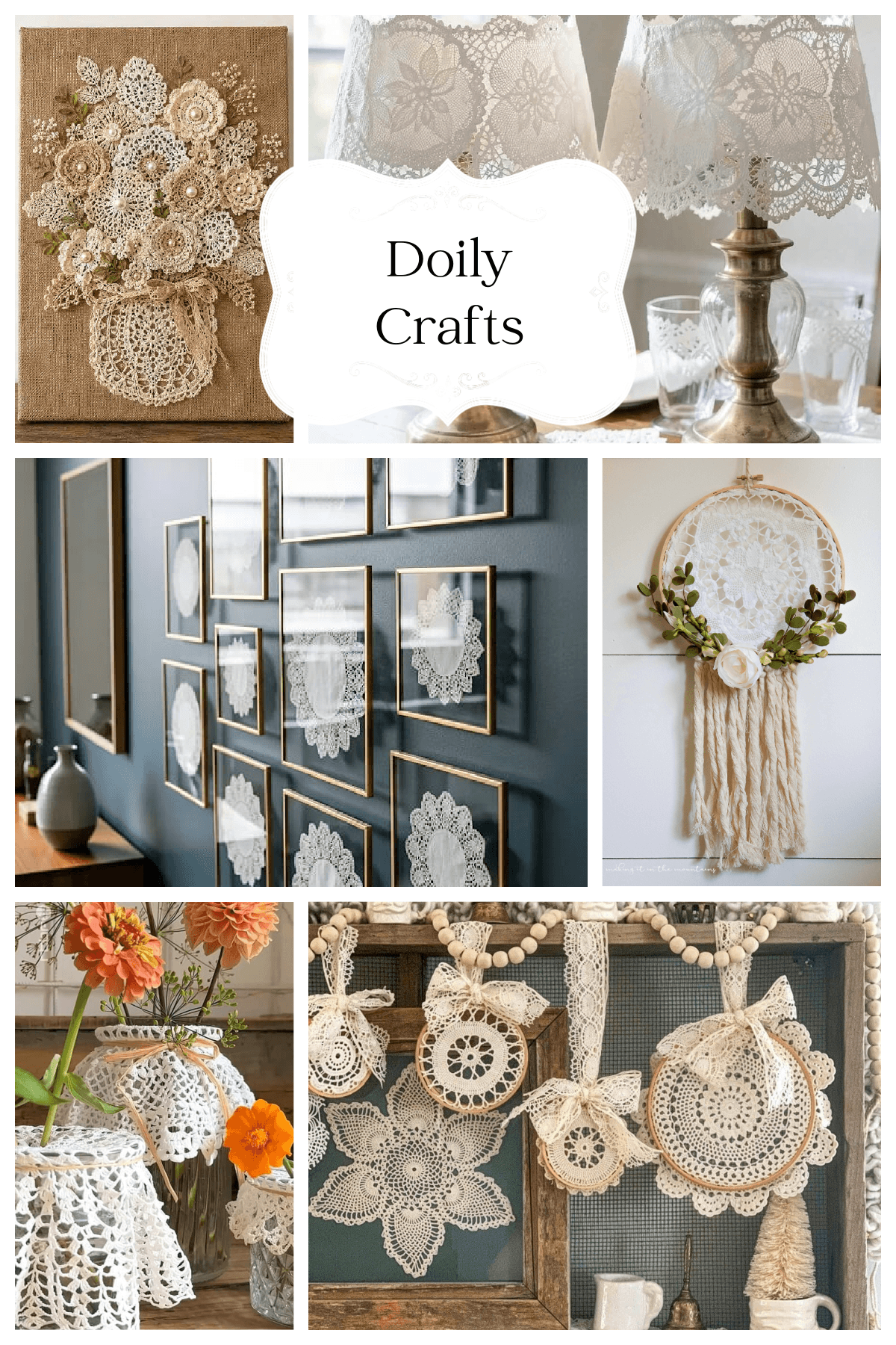Doily crafts graphic.