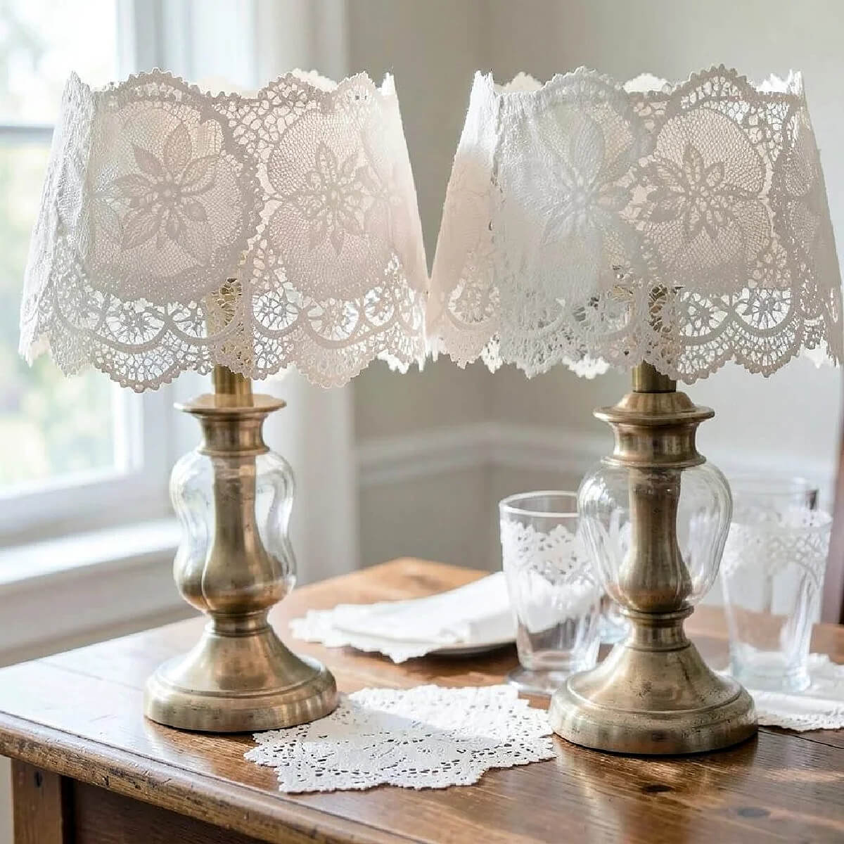 Cover lampshades.