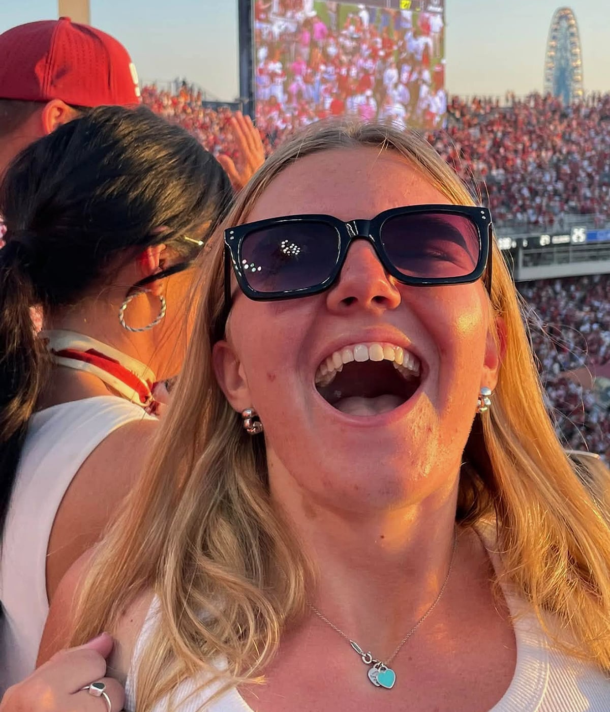 Marley at the OU/Texas game in Austin.