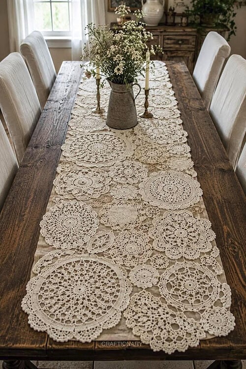 Create an elegant table runner.